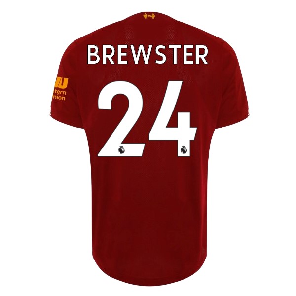 Camiseta Liverpool NO.24 Brewster 1ª 2019/20 Rojo